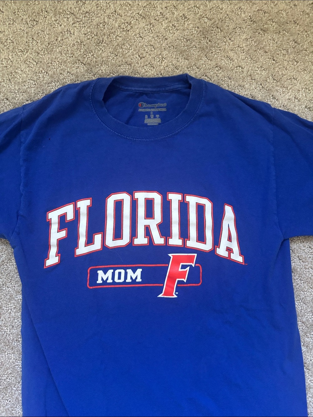 Champion Royal Blue University of Florida Mom Graphic Tee